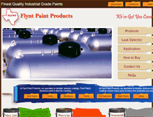 Tablet Screenshot of flyntpaint.com